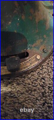 Antique GENERAL ELECTRIC Oscillating 16 Blade Fan Type AOU GE Fan Working