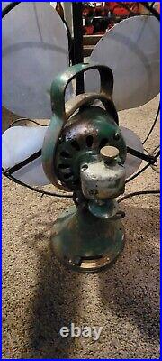 Antique GENERAL ELECTRIC Oscillating 16 Blade Fan Type AOU GE Fan Working