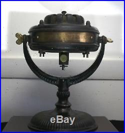 Antique GE 12 Pancake Motor Fan, Swivel-Trunnion, Motor Pat. 1890, Runs Great