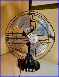 Antique GE 14inch 3 Speed Oscillating Fan