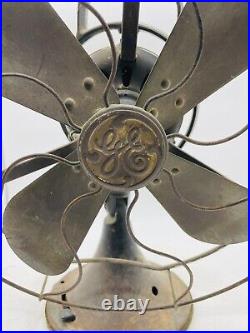 Antique GE Blade Fan For Parts Or Repair NOT Working Cut Cord