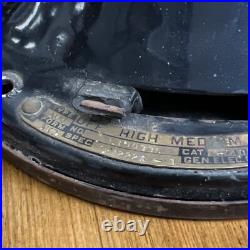 Antique GE Brass Blade 3-Speed Fan AUU 272223 Vintage 4-Blade in Working Cond