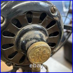 Antique GE Brass Blade 3-Speed Fan AUU 272223 Vintage 4-Blade in Working Cond