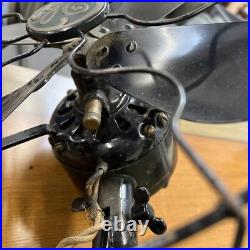 Antique GE Brass Blade 3-Speed Fan AUU 272223 Vintage 4-Blade in Working Cond