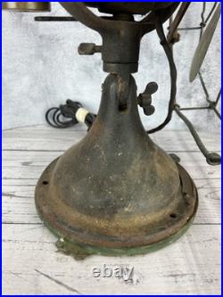 Antique GE Brass Fan Blade 12 Cage Pat 75423 1920's Vintage Works A15382 272014
