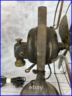 Antique GE Brass Fan Blade 12 Cage Pat 75423 1920's Vintage Works A15382 272014