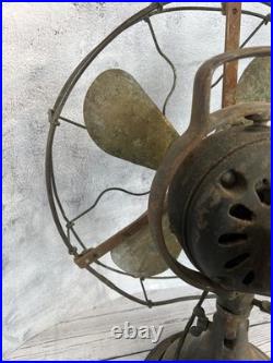 Antique GE Brass Fan Blade 12 Cage Pat 75423 1920's Vintage Works A15382 272014