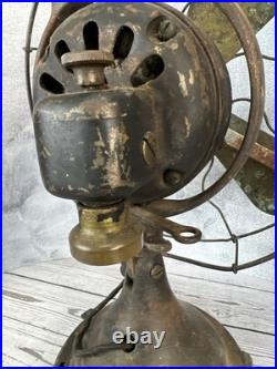 Antique GE Brass Fan Blade 12 Cage Pat 75423 1920's Vintage Works A15382 272014