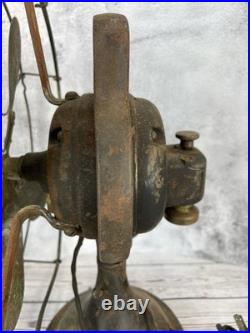 Antique GE Brass Fan Blade 12 Cage Pat 75423 1920's Vintage Works A15382 272014