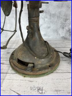 Antique GE Brass Fan Blade 12 Cage Pat 75423 1920's Vintage Works A15382 272014