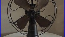 Antique GE Electric Coin Operated Hotel Fan