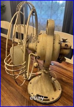 Antique GE Fan Blade 13 Cage 1908 Pat 75423 Vintage Works Perfectly 3 Speed