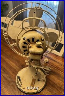 Antique GE Fan Blade 13 Cage 1908 Pat 75423 Vintage Works Perfectly 3 Speed