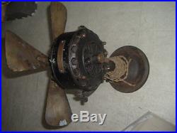 Antique GE Fan vintage CANADIAN General Electric 4 blade fan EARLY S 1900's BRAS