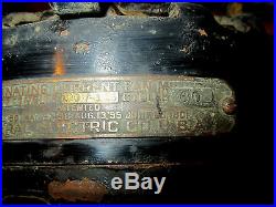 Antique GE Fan vintage General Electric 4 blade fan early 1900's BRASS BLADE