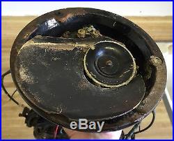 Antique GE General Electric Early Pancake Motor Brass Blade Electric Fan