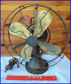 Antique GE General Electric Fan 4 Blades Oscillating Vintage S-H50302 Working Antique GE General Electric Fan 4 Blades Oscillating Vintage S-H50302 Working