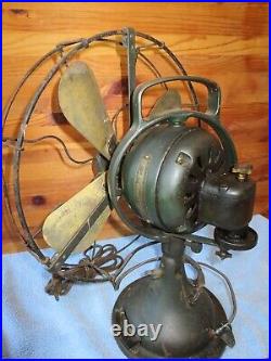 Antique GE General Electric Fan 4 Blades Oscillating Vintage S-H50302 Working Antique GE General Electric Fan 4 Blades Oscillating Vintage S-H50302 Working
