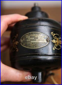 Antique GE General Electric Fan Motor base Industrial Utility Tool Fort Wayne IN