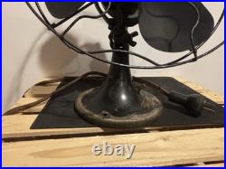Antique GE Graybar Blade Fan Oscillating 13 Working Antique GE Graybar Blade Fan Oscillating 13 Working