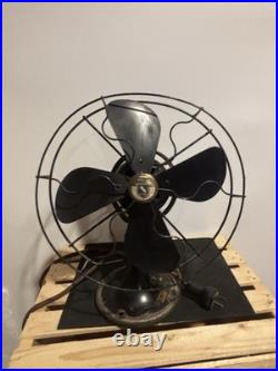 Antique GE Graybar Blade Fan Oscillating 13 Working Antique GE Graybar Blade Fan Oscillating 13 Working