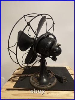 Antique GE Graybar Blade Fan Oscillating 13 Working Antique GE Graybar Blade Fan Oscillating 13 Working