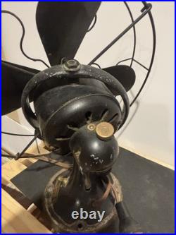 Antique GE Graybar Blade Fan Oscillating 13 Working Antique GE Graybar Blade Fan Oscillating 13 Working