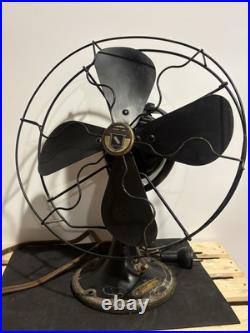 Antique GE Graybar Blade Fan Oscillating 13 Working Antique GE Graybar Blade Fan Oscillating 13 Working