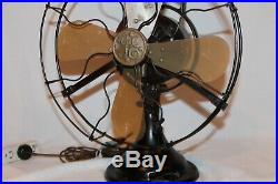 Antique GE Loop handle Fan 12 TYPE AUO FORM V5 WORKING VGC