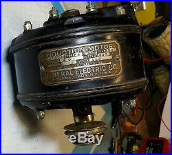 Antique GE clamp-on pancake type electric motor 1/30th HP