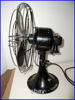 Antique GE oscillating fan 12 cage fan 2 speed vintage 1938
