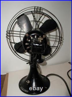 Antique GE oscillating fan 12 cage fan 2 speed vintage 1938
