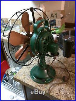 Antique GE star oscillator fan, 6-blade, Runs great, all original