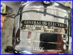 Antique Ge Oscillating Fan Chrome 1930s Effortlessly Working