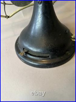 Antique General Electric 16 Big Motor Yoke Black / Brass Desk Fan BMY GE