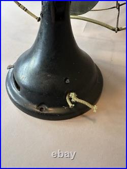 Antique General Electric 16 Big Motor Yoke Black / Brass Desk Fan BMY GE