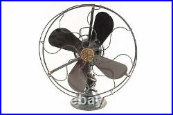 Antique General Electric 3 Speed Brass Electric Fan Restored Green Antique General Electric 3 Speed Brass Electric Fan Restored Green