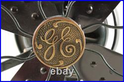 Antique General Electric 3 Speed Brass Electric Fan Restored Green Antique General Electric 3 Speed Brass Electric Fan Restored Green