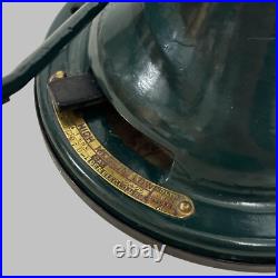 Antique General Electric 3 Speed Brass Electric Fan Restored Green Antique General Electric 3 Speed Brass Electric Fan Restored Green