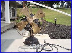 Antique General Electric Alternating Current Fan Motor ornate base
