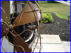 Antique General Electric Alternating Current Fan Motor ornate base