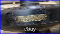Antique General Electric Alternating Current Pancake Fan Motor, Pat. 1901