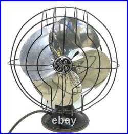 Antique General Electric Atomic Mid Century Shiny Vintage Electric Fan. Runs