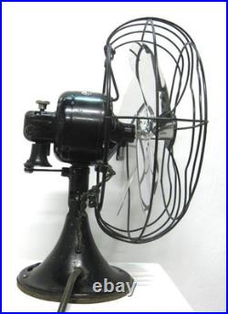 Antique General Electric Atomic Mid Century Shiny Vintage Electric Fan. Runs