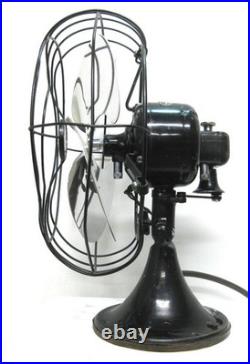 Antique General Electric Atomic Mid Century Shiny Vintage Electric Fan. Runs
