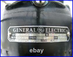 Antique General Electric Atomic Mid Century Shiny Vintage Electric Fan. Runs