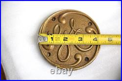 Antique General Electric Badge GE Emblem industrial Fan plaque sign RARE 4