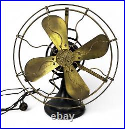 Antique General Electric Blade Blade Tabletop Fan -Working