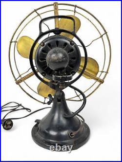 Antique General Electric Blade Blade Tabletop Fan -Working
