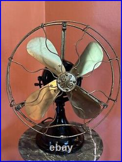 Antique General Electric Blade Blade Tabletop Fan -Working